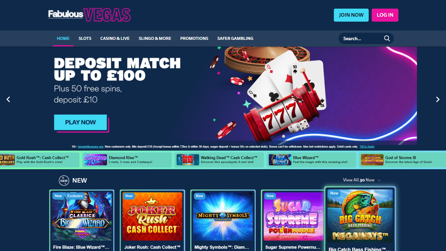 Fabulous Vegas Casino Desktop screenshot